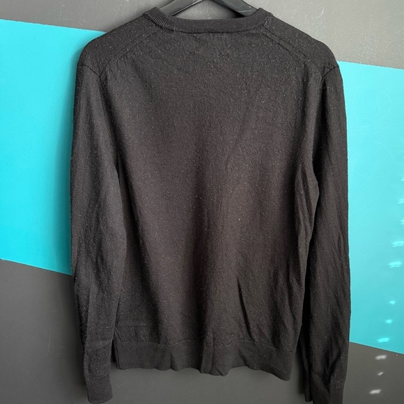 Calvin Klein Black Wool Crewneck Sweater - Picture 2 of 10